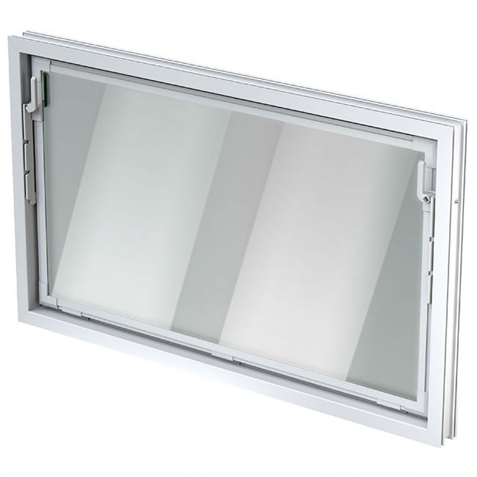 ACO Nebenraumfenster Kippfenster Einfachglas ESG, Einfachglas ESG, 100x60 cm Image