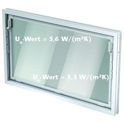 ACO Nebenraumfenster Kippfenster Einfachglas ESG, Einfachglas ESG, 100x60 cm