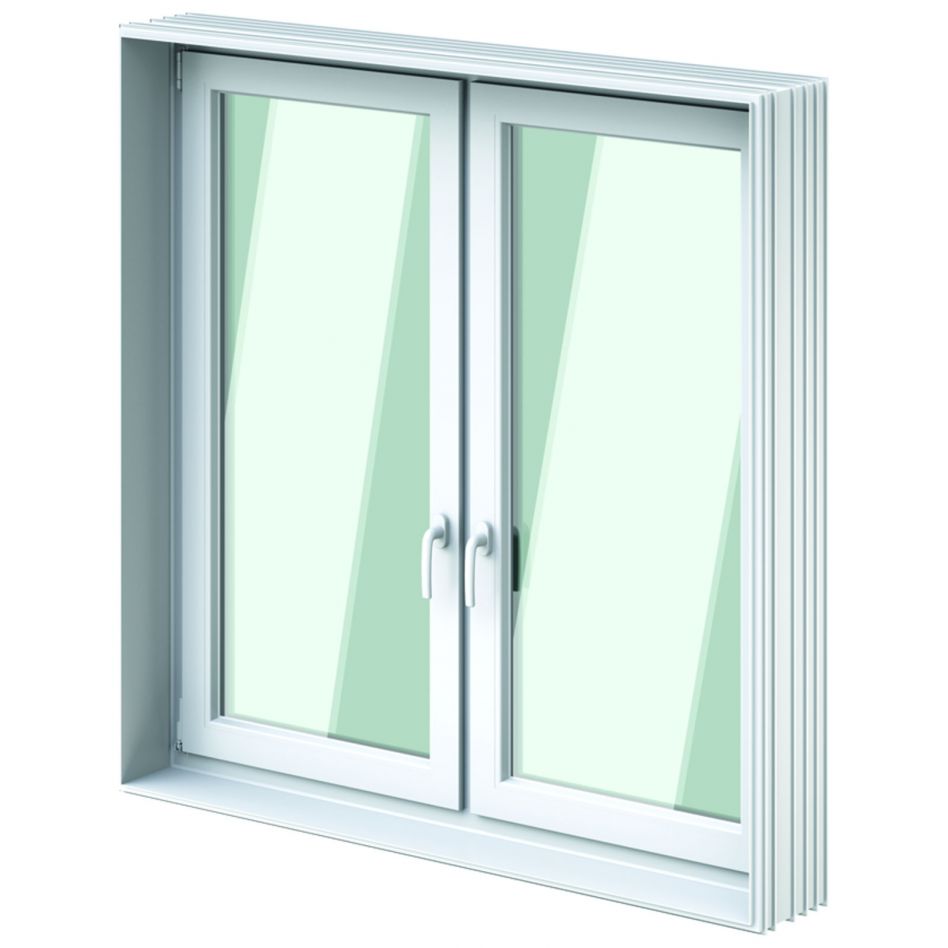 ACO Therm 3.0 Leibungskellerfenster Standard zweiflügelig für Fertigteilwerk mit 3-fach WSG, 36,5 cm, 150x150 cm Image