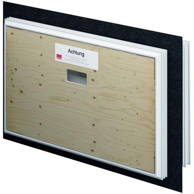 ACO Therm 3.0 Leibungskellerfenster Hochwasserdicht mit Flansch 3-fach WSG, Anschlag rechts, 100x62,5 cm,24 cm Image