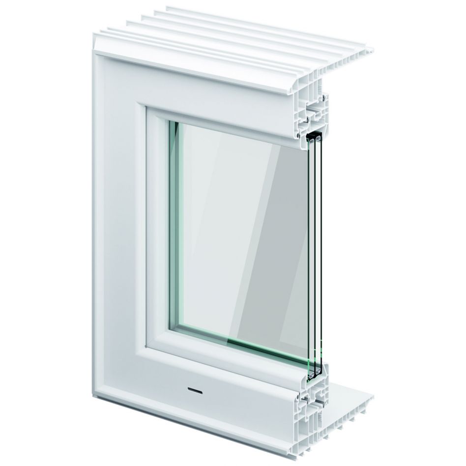 ACO Therm 3.0 Leibungskellerfenster Standard für Fertigteilwerk mit 3-fach WSG, Anschlag rechts, 125x150 cm,20 cm Image