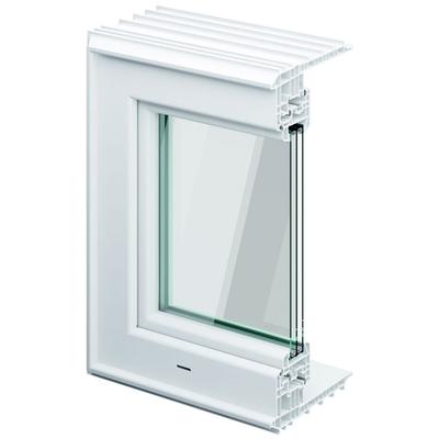 ACO Therm 3.0 Leibungskellerfenster Standard für Fertigteilwerk mit 3-fach WSG, Anschlag links, 100x150 cm,24 cm Image