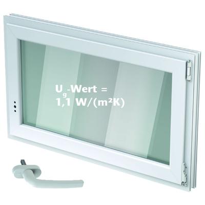 ACO Nebenraumfenster Dreh/Kippfenster mit 2-fach WSG, Anschlag links, 80x60 cm Image