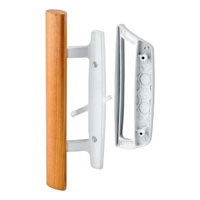 Prime-Line Patio Door Handle Set Wood/Silver Die-Cast