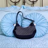 Dooney & Bourke Bags | D&B Black Coated Cotton Db Patterned Shoulder Bag | Color: Black/Gray | Size: Os