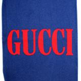 Gucci Accessories | Gucci Jacquard Wool Silk Scarf | Color: Blue/Red | Size: Os