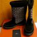 Coach Shoes | Coach Suede Boots | Color: Black/Gray | Size: 8