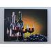 Northlight Seasonal LED Lighted Flickering Wine Grapes & Candles Canvas Wall Art 15.75" Canvas in Black/Yellow | Wayfair NORTHLIGHT NJ37317