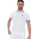 Fila Mens Tipped Prime Polo - White/Peacoat Blue/High Risk Red - M