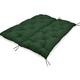 Ultra Thick Garden Swing Hammock Seat Bench Cushion 2 3 Seater Pad Canopy Outdoor Patio Furniture Cushion Soft Touch & Comfortable (100x100x8cm, Dark green)