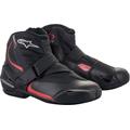 Alpinestars SM-1 R V2 Motorradschuhe, schwarz-rot, Größe 47