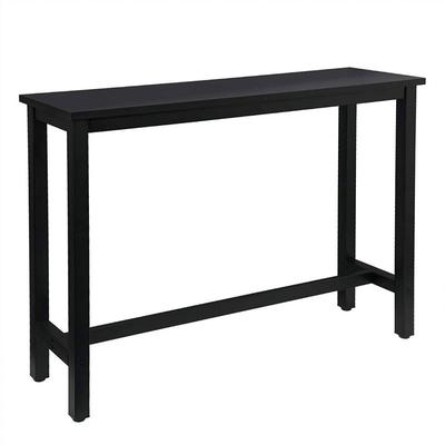WOLTU 1x Bartisch Bistrotisch Stehtisch Esstisch, Metallgestell, Tischplatte aus MDF schwarz Image