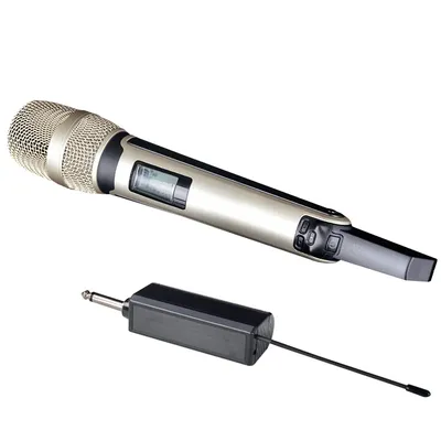 Microphone karaoké sans fil UHF dynamique Home Studio Statique Ordinateur Audio Professionnel