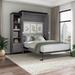 Orion Queen Murphy Bed with Shelves and Drawers (87W) by Bestar