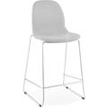 Tabouret de bar Tissu Gris H. assise 67 cm rembourré