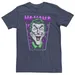 "Big & Tall DC Comics Batman Joker ""HA HA HA"" Comic Pop Portrait Tee, Men's, Size: 3XL Tall, Med Blue"