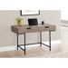 Latitude Run® Computer Desk, Home Office, Laptop, Storage Drawers, 48"L, Work, Metal Wood/Metal in Black/Brown | 30 H x 47.25 W x 23.75 D in | Wayfair