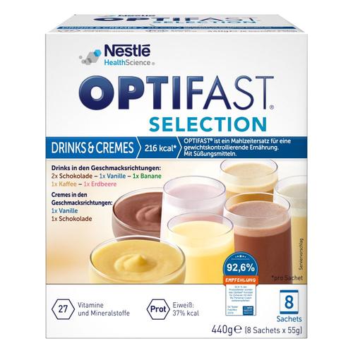 Optifast Selection Drinks & Cremes Pulver 8x55 g