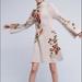 Anthropologie Dresses | Anthropologie Embroidered Petals Swing Dress | Color: Brown/Tan | Size: S