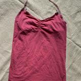 Free People Tops | Free People Halter Top | Color: Black/Red | Size: M
