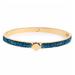 Kate Spade Jewelry | Kate Spade Blue Glitter Heritage Spade Bangle Bracelet | Color: Blue/Gold | Size: Os