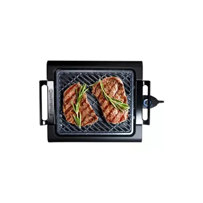 Granitestone 224 Square Inch Mineral And Diamond Infused Electric Indoor Smoke-Less Grill, Black