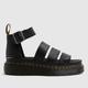 Dr Martens clarissa quad sandals in black