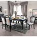 Kroll Contemporary Black Wood 7-Piece Dining Set by Furniture of America