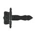 Black Wrought Iron T Strap Hinge 5" Long Decorative Colonial Hinge Rust Resistant with Screws Pack of 8 Renovators Supply