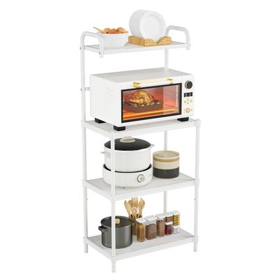 4-Tier Kitchen Storage Baker Microwave Oven Rack Shelves - 23.5" x 13.5" x 53.5" (L x W x H)