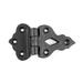 Black Wrought Iron Cabinet Hinge Hoosier 3/8 in. Offset Hinge for Cabinets with Mounting Hardware (Set of 50) Renovators Supply