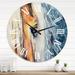 Designart 'Close-Up of A Beautiful Horses Eye II' Farmhouse wall clock