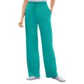 Plus Size Women's Sport Knit Straight Leg Pant by Woman Within in Waterfall (Size 4X)