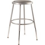 National Public Seating Height Adjustable Lab Stool Metal/Fabric in Gray | 19" H - 27" H | Wayfair #6418H