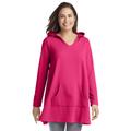Plus Size Women's Hooded Tunic by Woman Within in Raspberry Sorbet (Size 30/32)