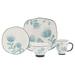 Baum Paloma 16 Piece Dinnerware Set Ceramic/Earthenware/Stoneware in Blue/White | Wayfair PALO16