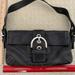 Coach Bags | Euc Coach Leather Shoulder Bag | Color: Black | Size: 5.5”X11”