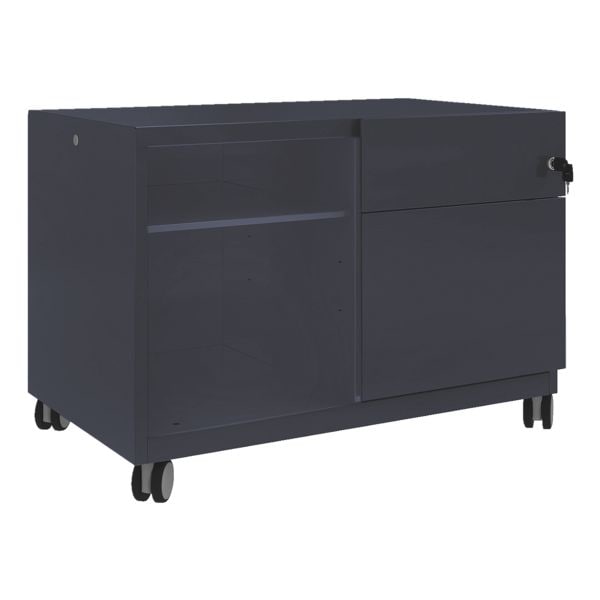 Bisley Stahl-Rollcontainer »Note Caddy« mit Hängeregistraturschub und offene Fächer rec blau, 80x56.3x49 cm