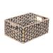 Villacera Rectangle Hand Weaved Wicker Baskets Natural Seagrass Bins Set of 2