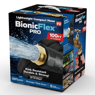 Bionic Flex PRO Garden Hose Flexible Heavy Duty Garden Hose w Nozzle