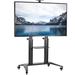 Vivo Aluminum Mobile Large Screen TV Cart Metal in Black | 93 H x 49 W in | Wayfair STAND-TV120B