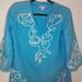 Lilly Pulitzer Tops | Final Price Drop! Lilly Pulitzer Seabreeze Linen Tunic Caftan | Color: Blue/White | Size: Xs