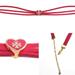 Tory Burch Jewelry | Authentic Tory Burch Heart Charm Choker Necklace | Color: Gold/Red | Size: Os