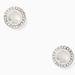 Kate Spade Jewelry | Kate Spade Spot The Spade Pave Halo Stud Earrings In Silver | Color: Silver | Size: Os