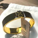 Kate Spade Jewelry | Kate Spade Every Day Spade Black Bangle New | Color: Black/Gold | Size: Os