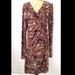 Michael Kors Dresses | Michael Kors Size 10 Multi Color Faux Wrap Dress | Color: Brown/Tan | Size: 10