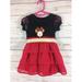 Disney Dresses | Disney Minnie Mouse Mesh Tiered Tutu Dress | Color: Black/Red | Size: 12-18mb