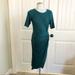 Jessica Simpson Dresses | Faux Wrap Maternity Dress | Color: Blue/Green | Size: Mm