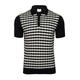 Ben Sherman Jacquard Check Polo Dark Navy