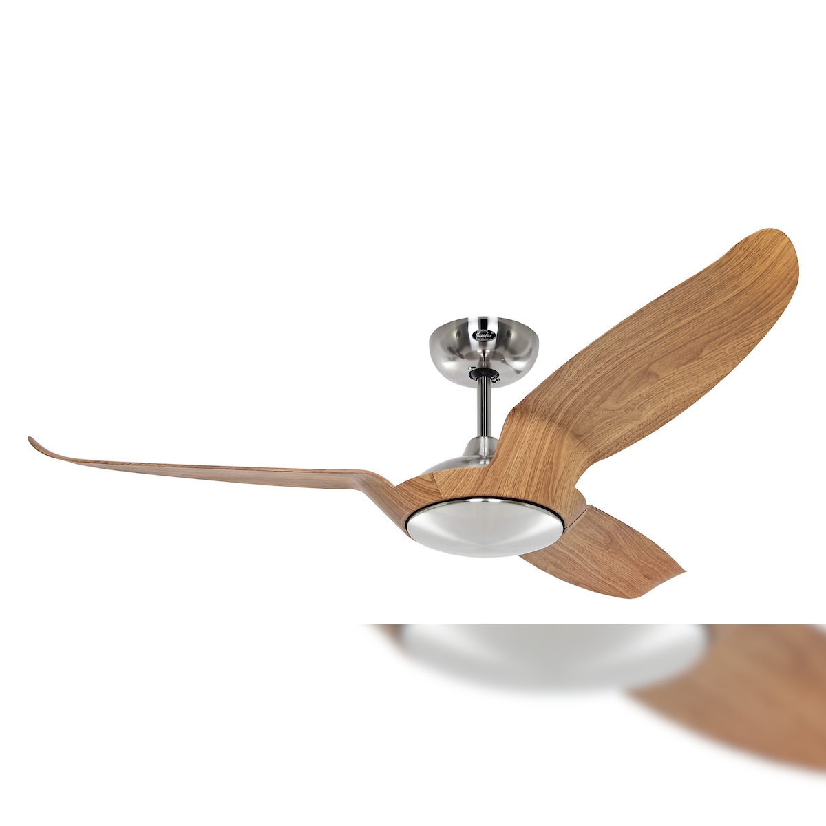 Casafan Energiespar Deckenventilator Eco Talos Chrom / Eiche 135 Image